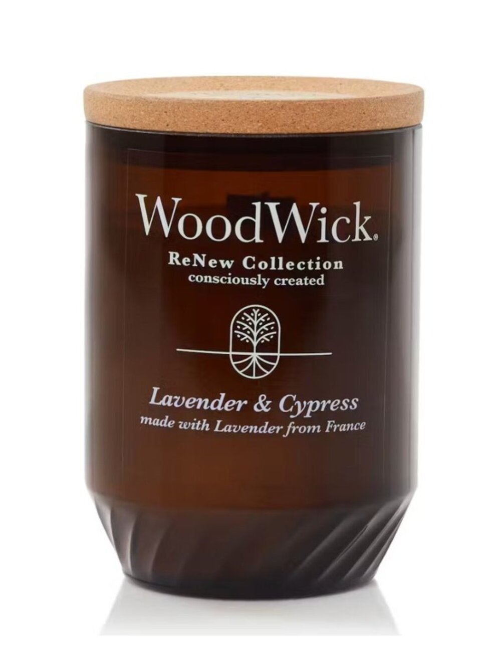 WoodWick Lavender & Cypress ReNew Collection Candle 13oz With Cork Lid